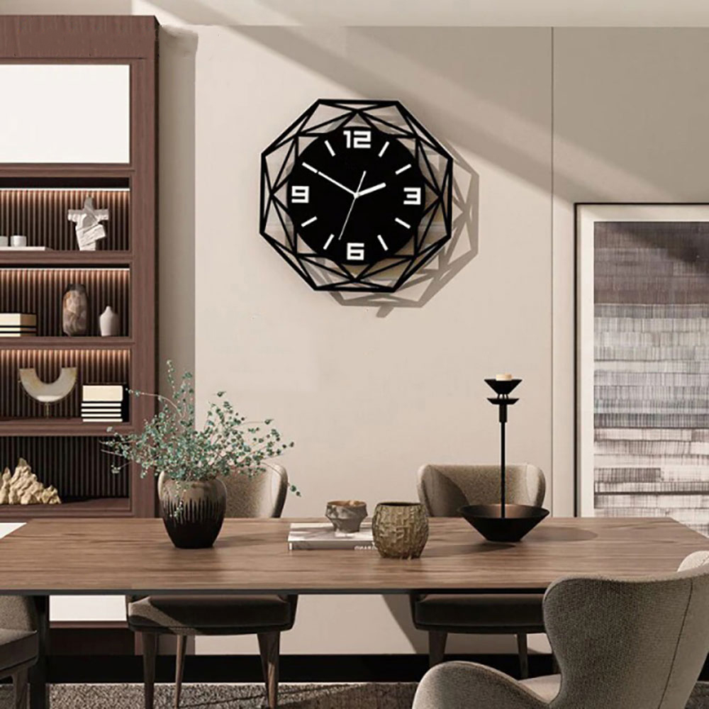 VOSARREA Jam Dinding Bulat Quartz Creative Design Modern 30cm - E1599