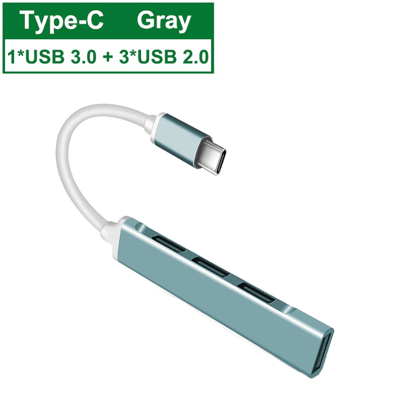 Taffware USB HUB Type C 3.0 Adapter 4in1 USB 3.0 dan USB 2.0 - C809