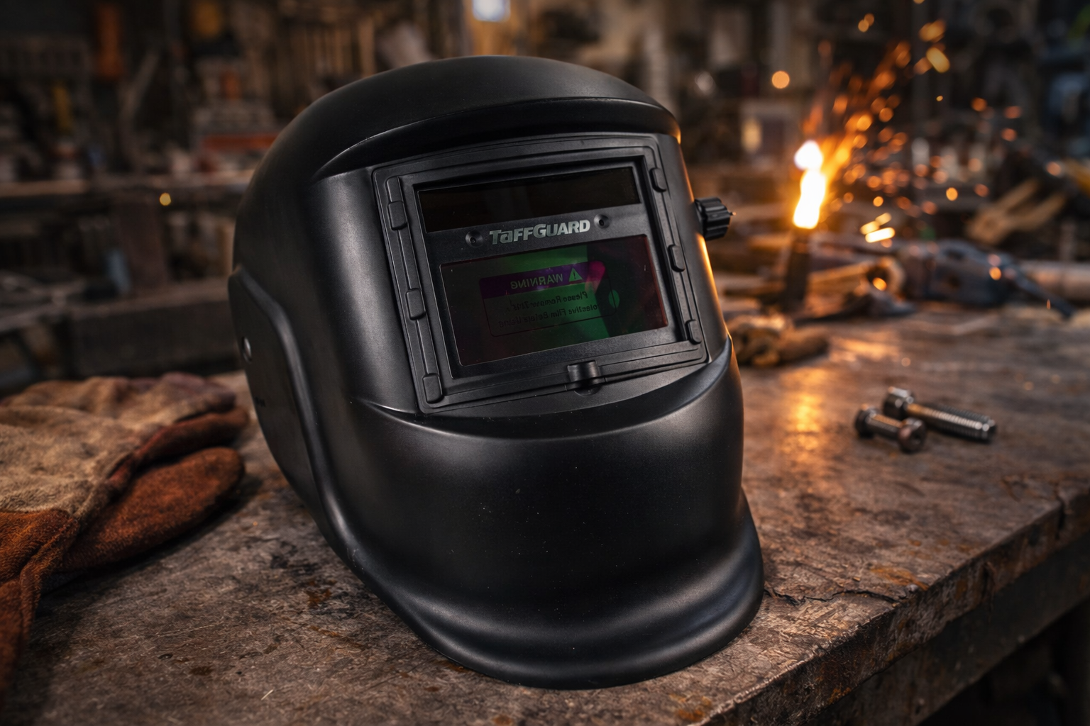 TaffGUARD DEKO Helm Las Otomatis Auto Darkening Welding Helmet - MZ224