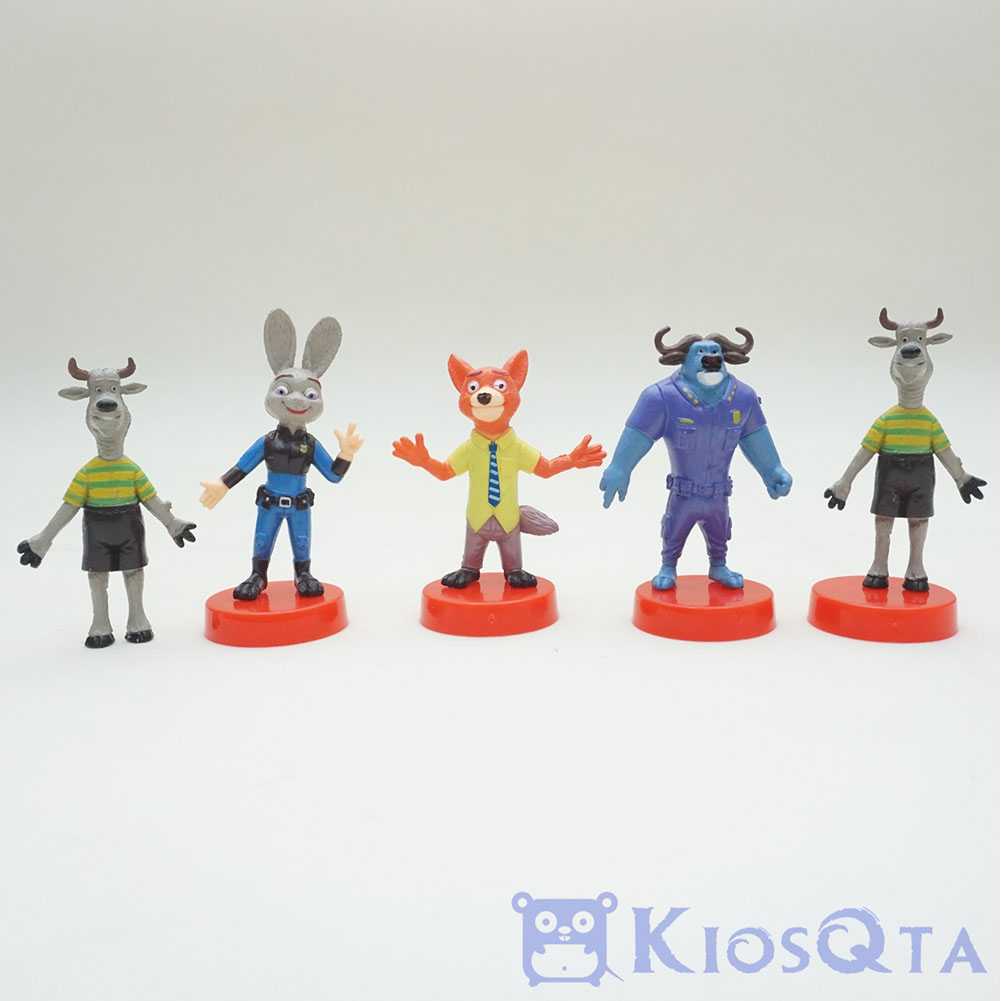 Jual figure mainan zootopia judy hopps nick wilde cake topper