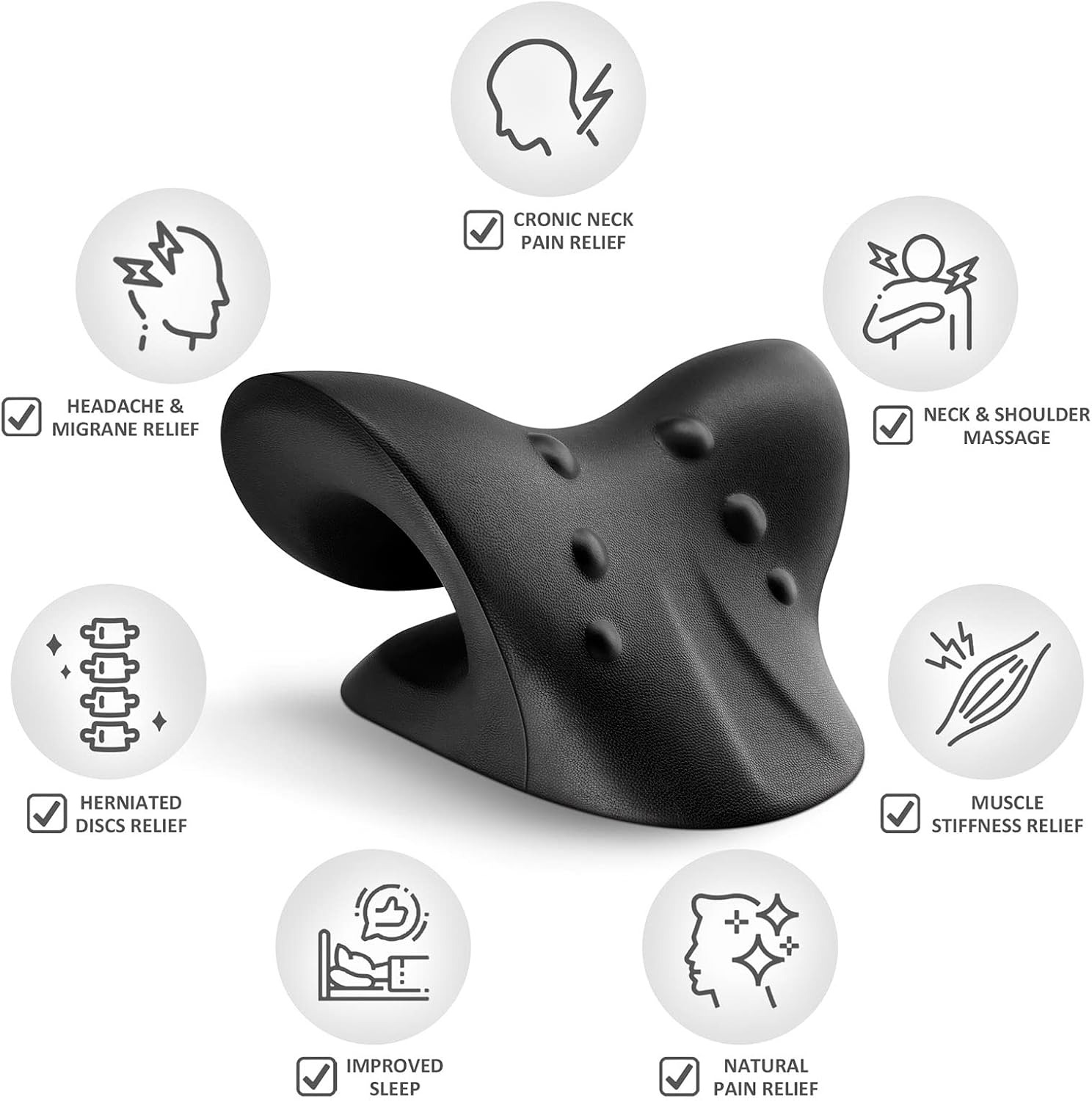 lpcbec Alat Relaksasi Leher Tulang Belakang Neck Pillow Relieve Pain - IPC22