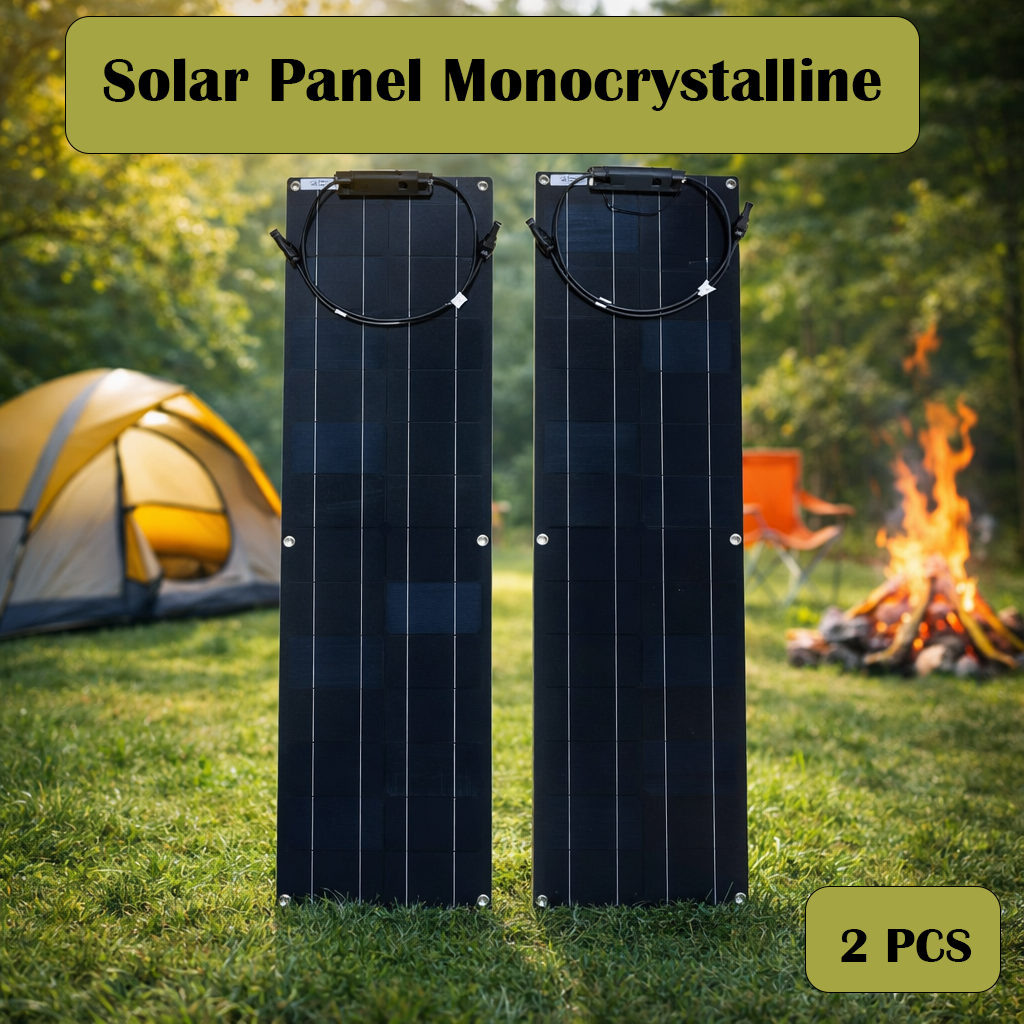 SolaBright Solar Panel Monocrystalline Semi Flexible with Controller - SN40