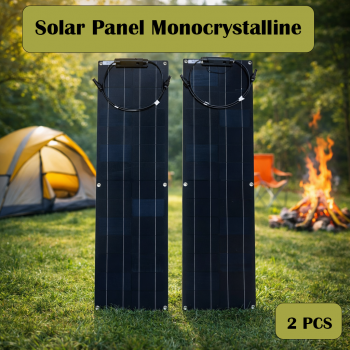 SolaBright Solar Panel Monocrystalline Semi Flexible with Controller - SN40