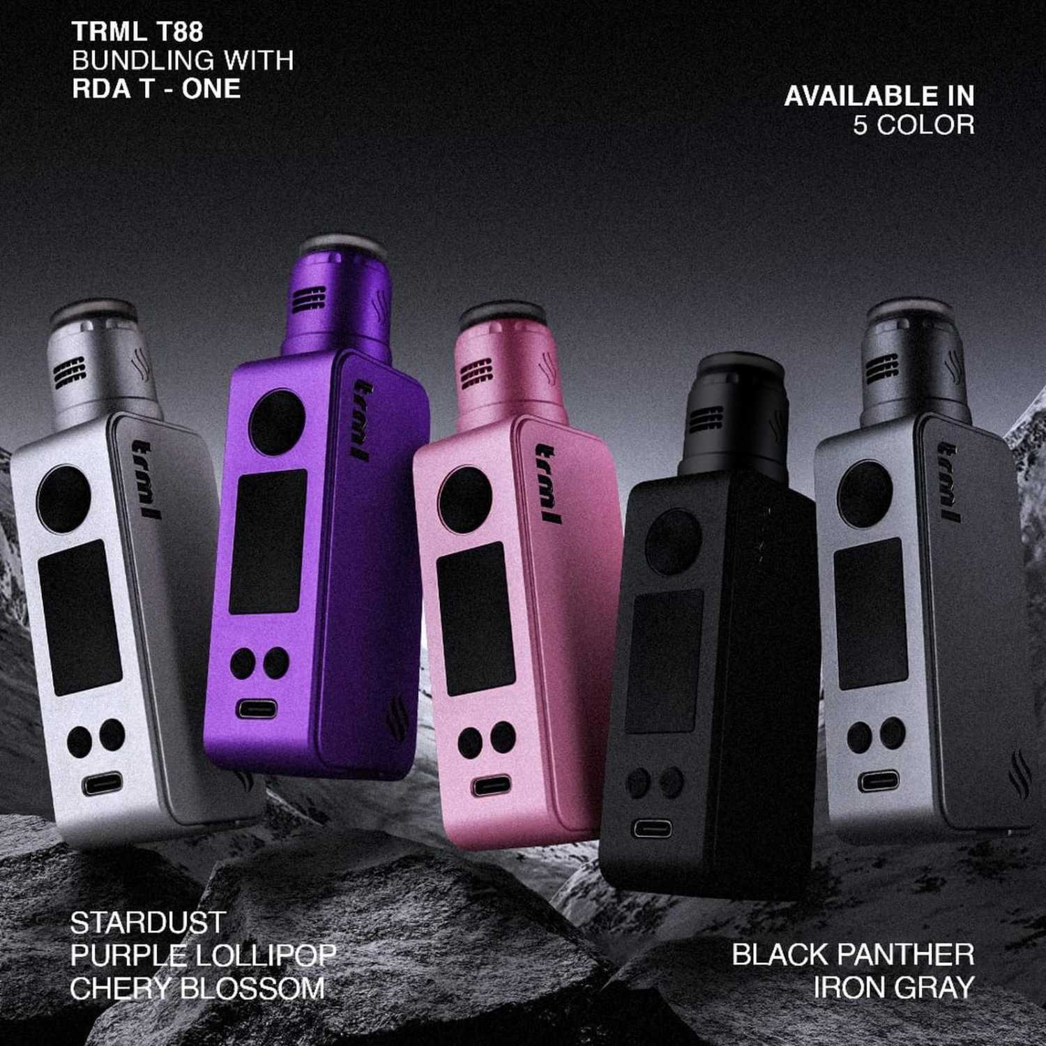 Jual TRML T88 88W 2600mAh MOD KIT with T-ONE 22MM RDA authentic