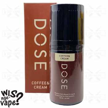 Dose Coffee Cream 30ml - Saltnic Liquid By HexJuice