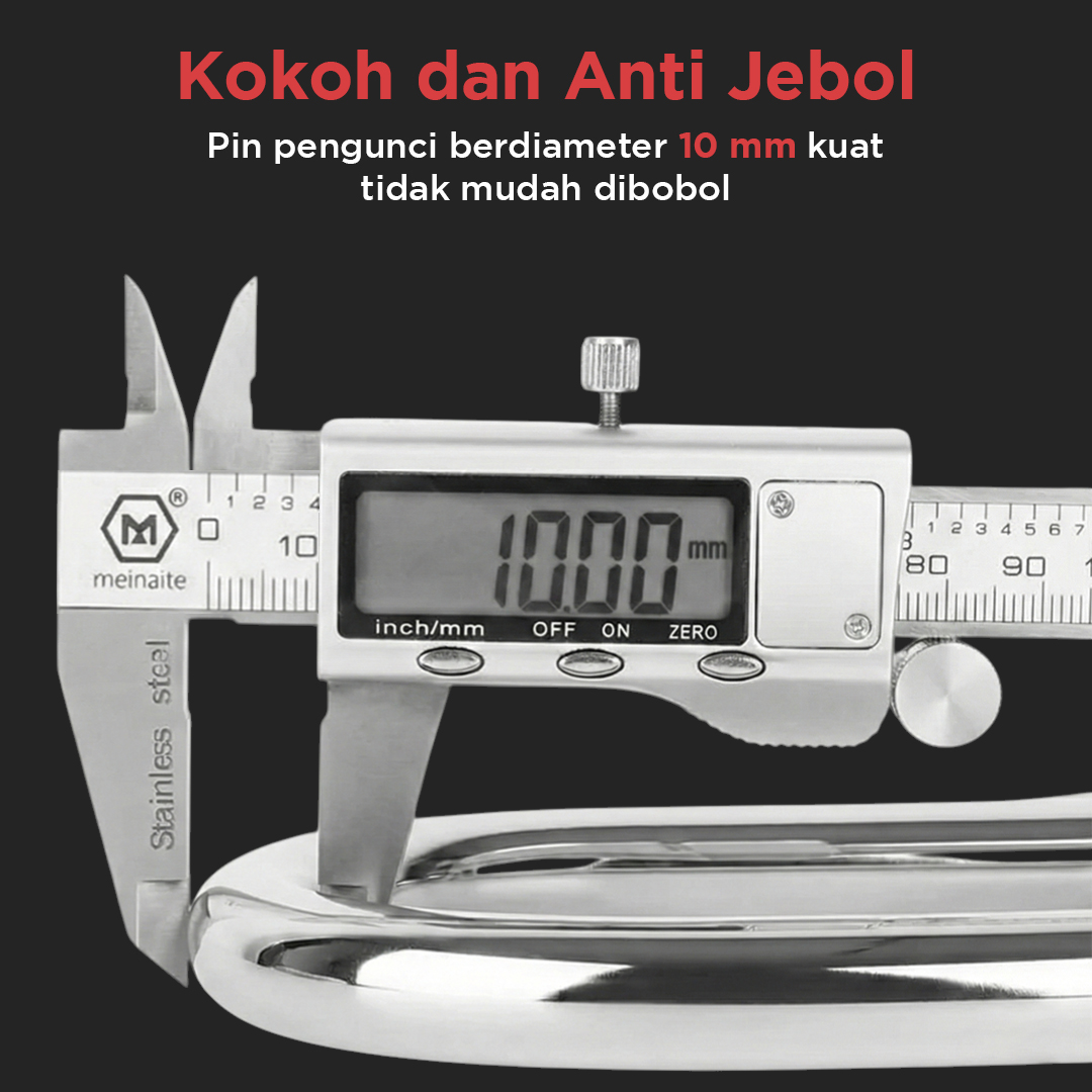 Kinbar Gembok Alarm Motor Suara Anti Maling Lock Sirene 10mm - APR14