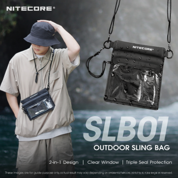 NITECORE Tas Sling Bag Multifungsi Outdoor 2in1 Modular IPX8 PVC 500D - SLB01