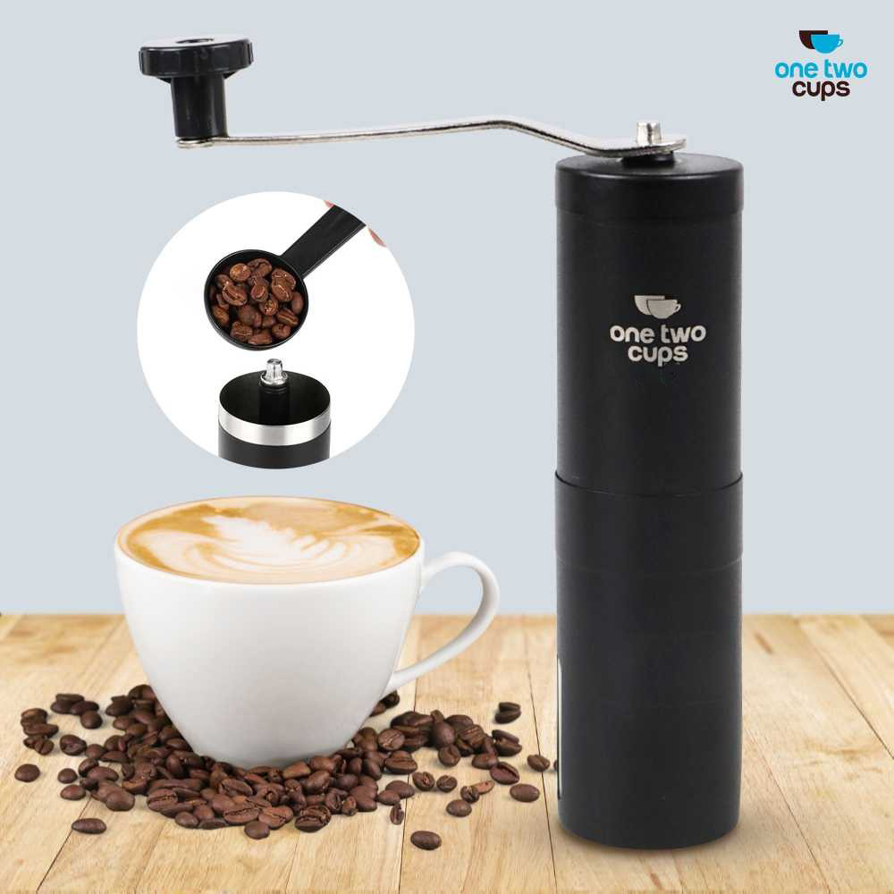 One Two Cups Penggiling Kopi Manual Coffee Grinder Adjustable - E810