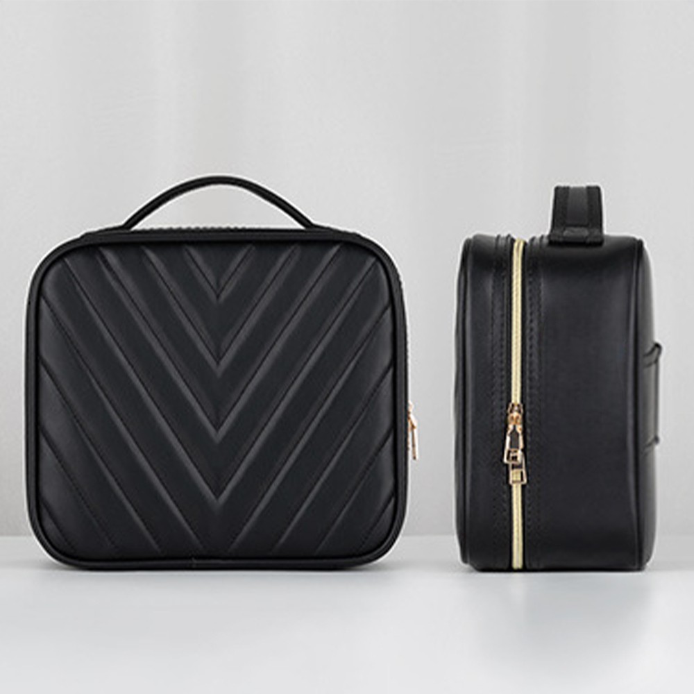 SNU Tas Organizer Make Up Kosmetik with Mirror and Light 26x23x12cm - F350