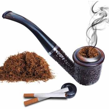 Jodel Pipa Rokok Tembakau Cangklong Tobacco Pipe Resin Washable Filter - ZF902