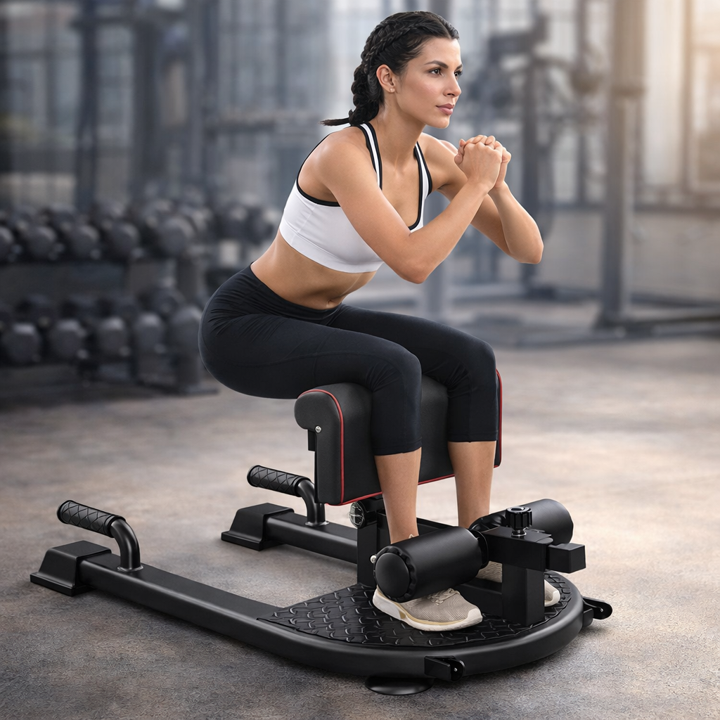 TaffSPORT Sissy Squat Machine Alat Gym Fitness Workout - YC-400