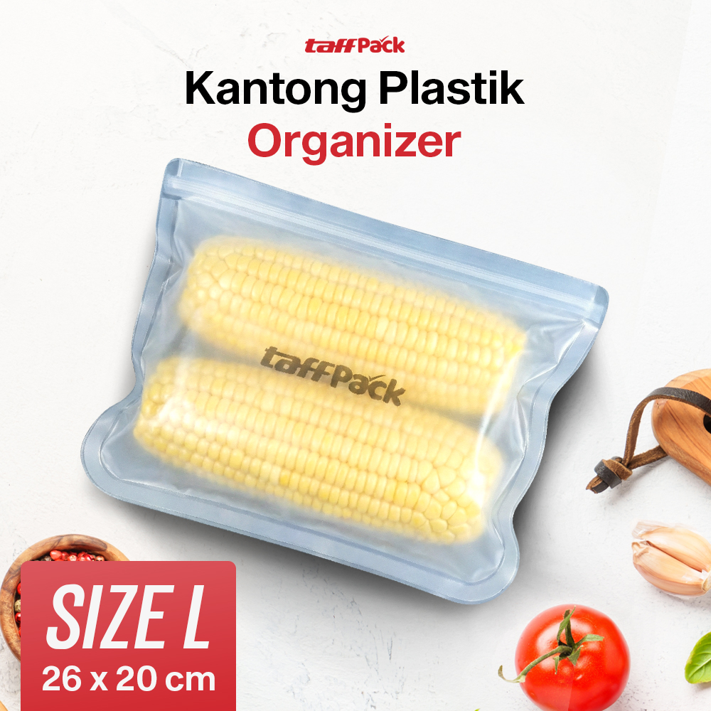 TaffPACK Kantong Plastik Organizer Makanan Silikon Food Bag Ziplock - B0271