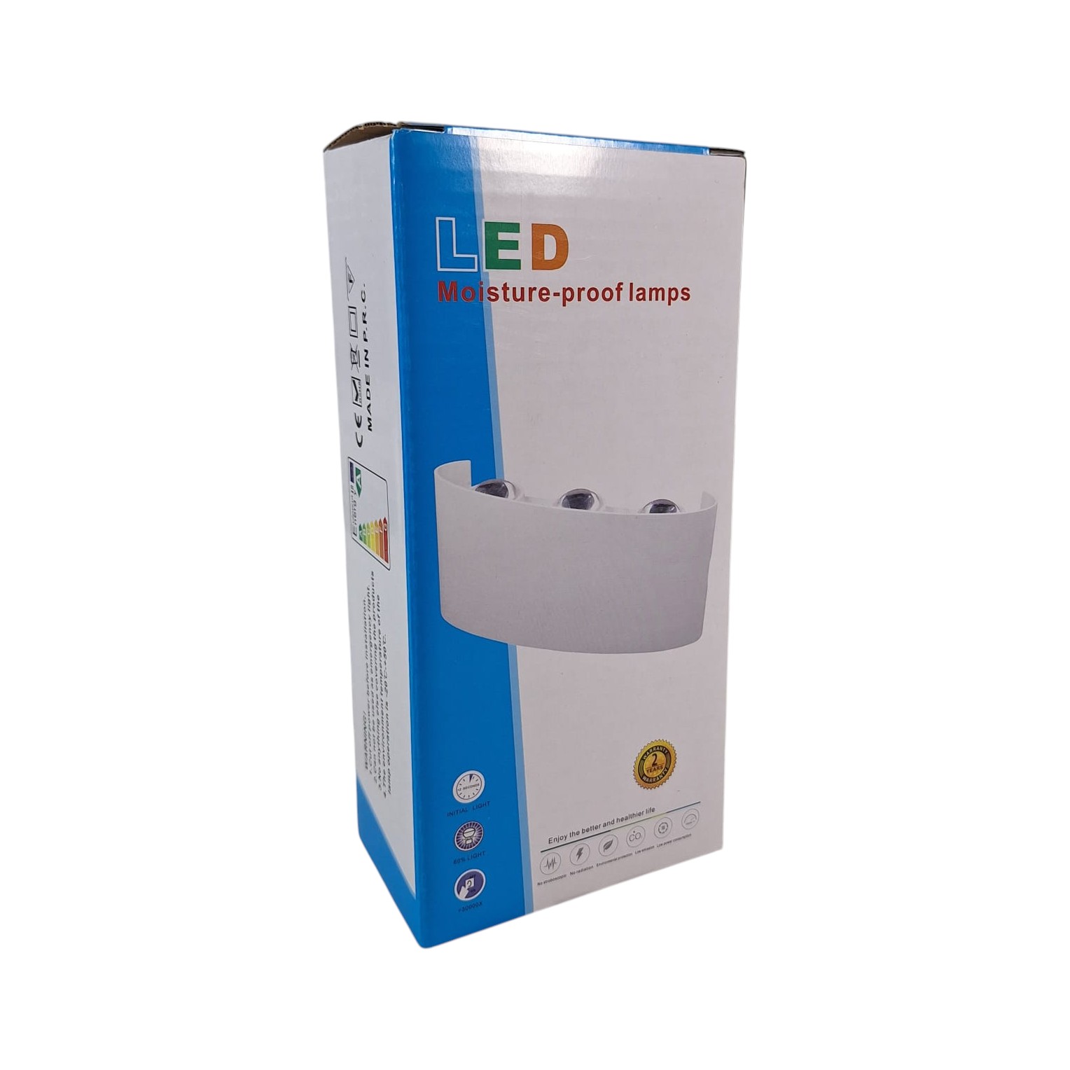 TaffLED Lampu Dinding Hias Outdoor Aluminium 6W 6 LED Warm White - 0092