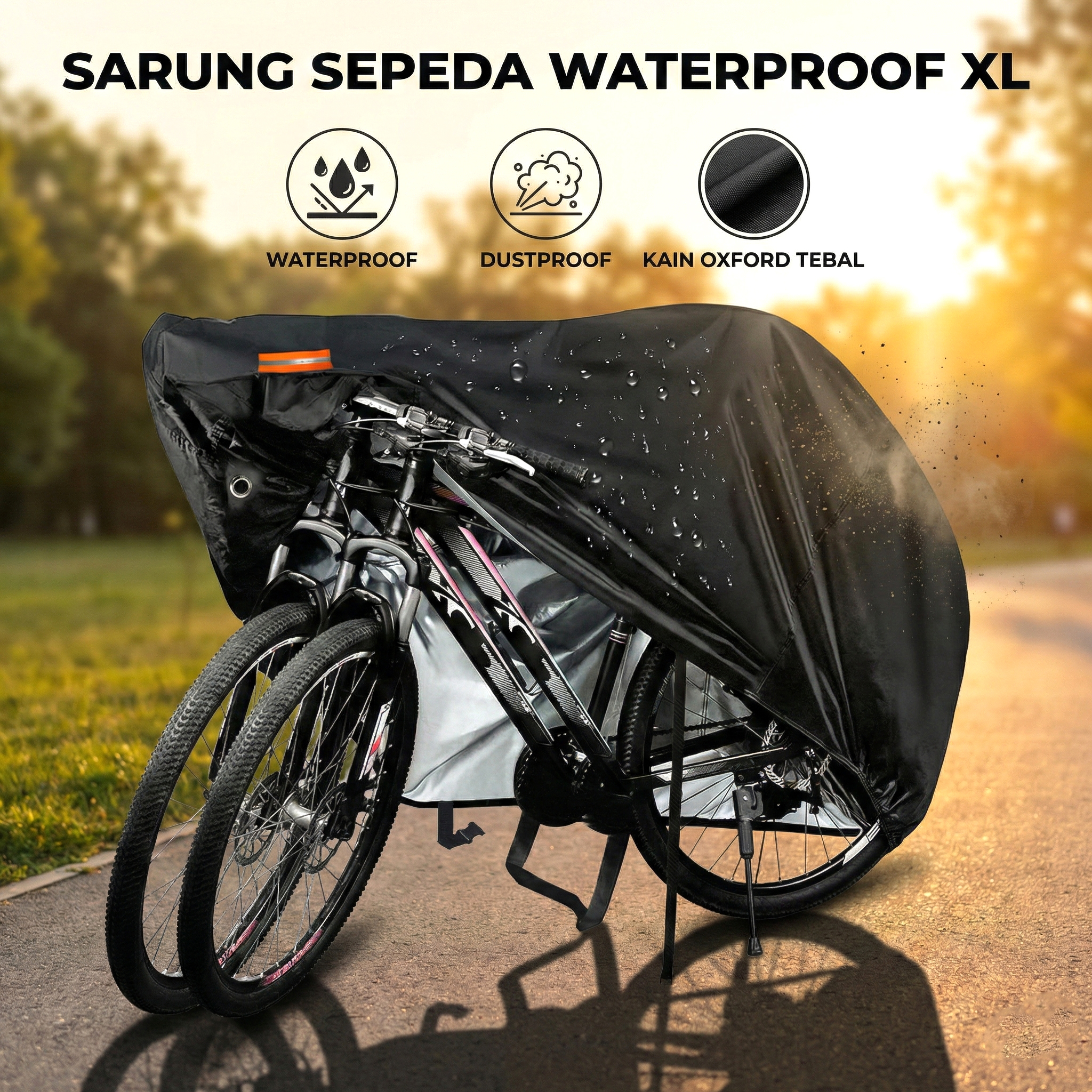 VRMT Sarung Sepeda Waterproof Dustproof Kain Oxford Bike Cover - CV100