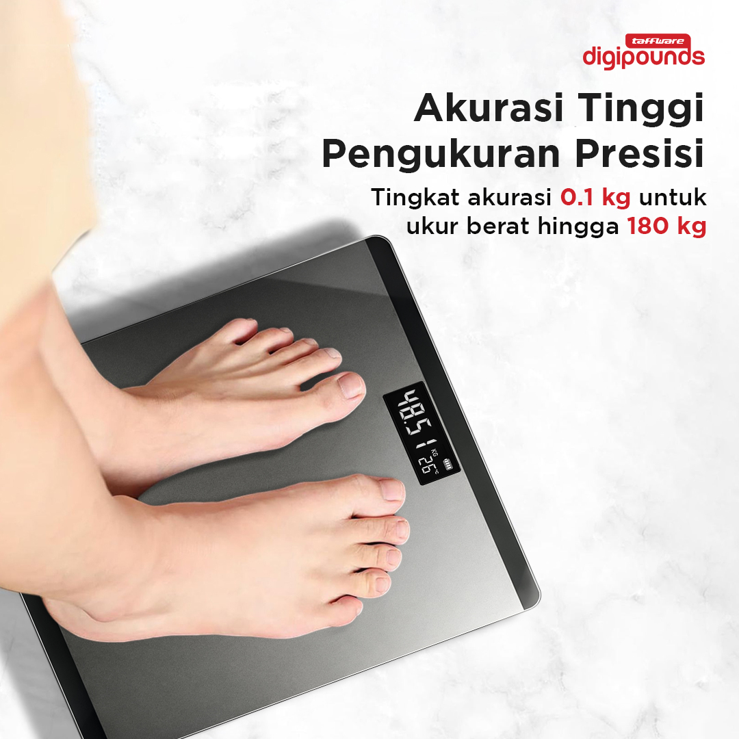 iScale Timbangan Badan Digital Scale Temperature Battery Version 180kg - SE