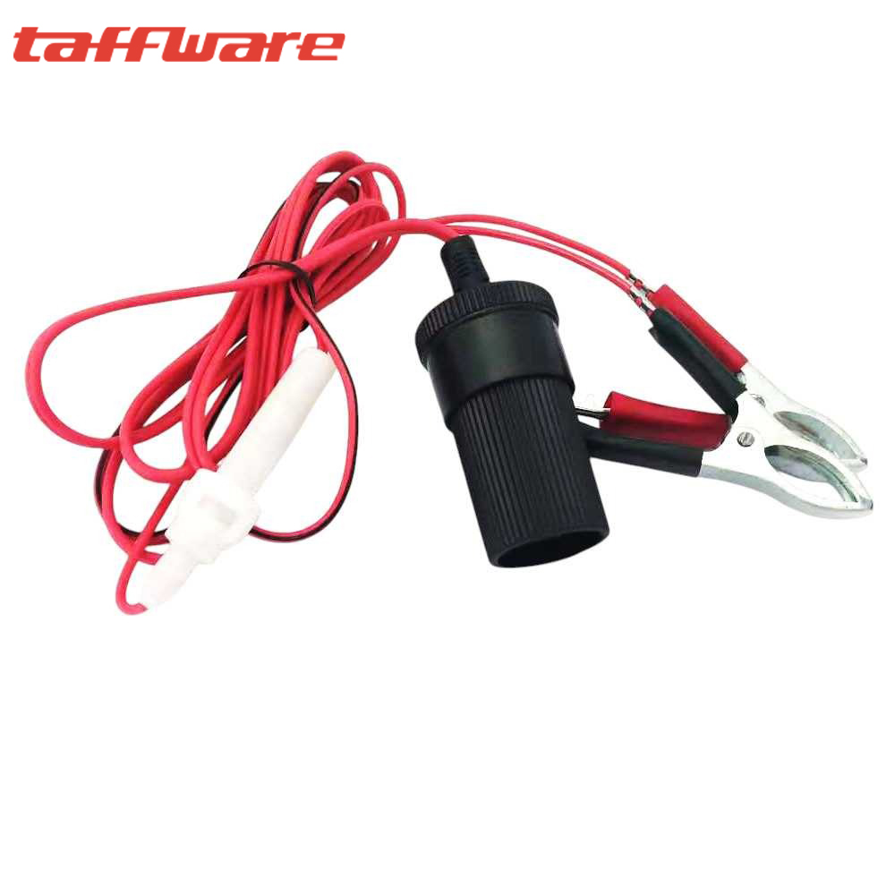 HYK DIY Terminal Clip On Aki Mobil Cigarette Plug 12V 1.5M - A3381