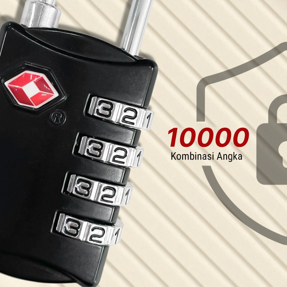 CJSJ YiF Gembok Koper Angka 4 Digit Password TSA Lock Suitcase Luggage - TSA309