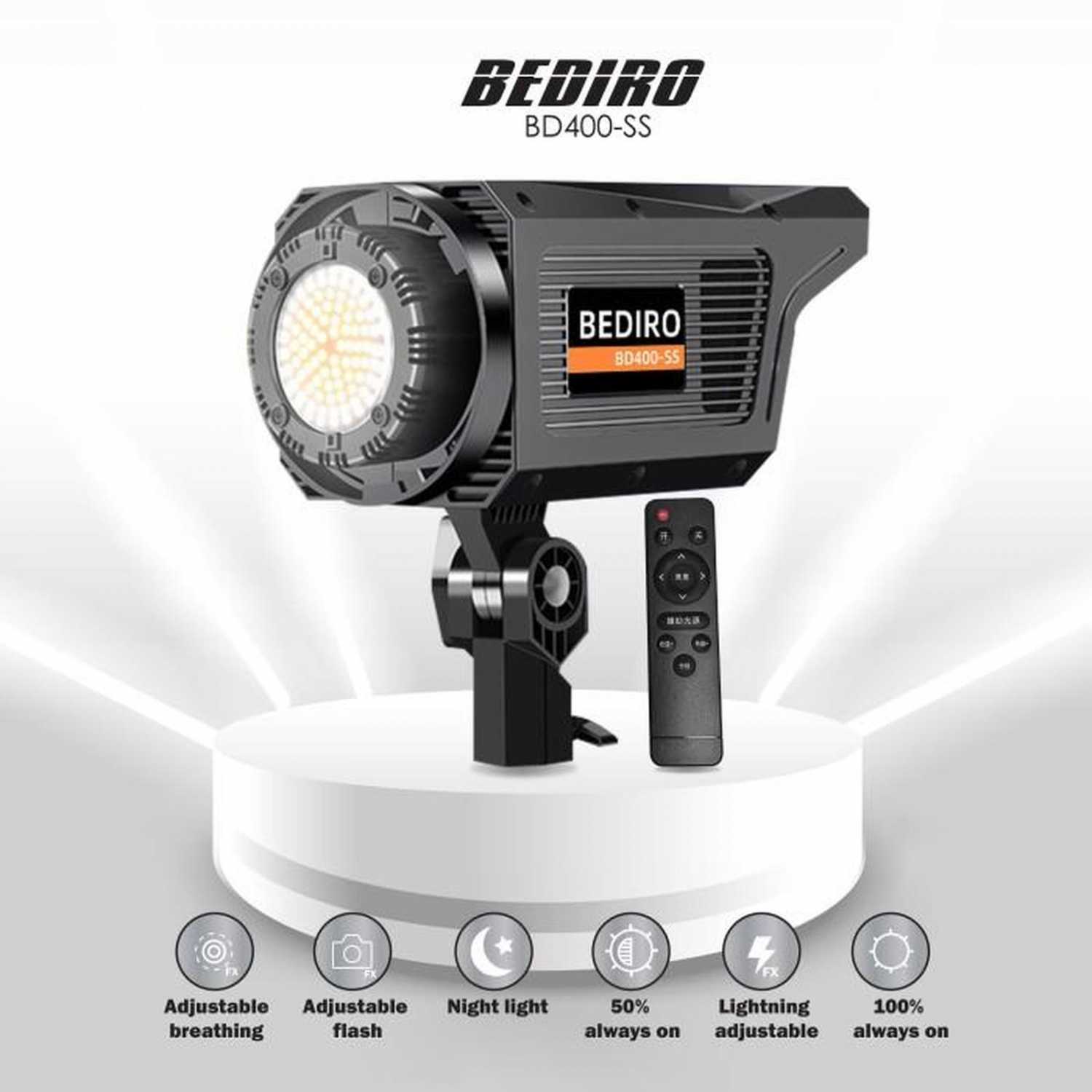 Jual BEDIRO BD400ss 100w BiColor LED Light Bowens Mount for