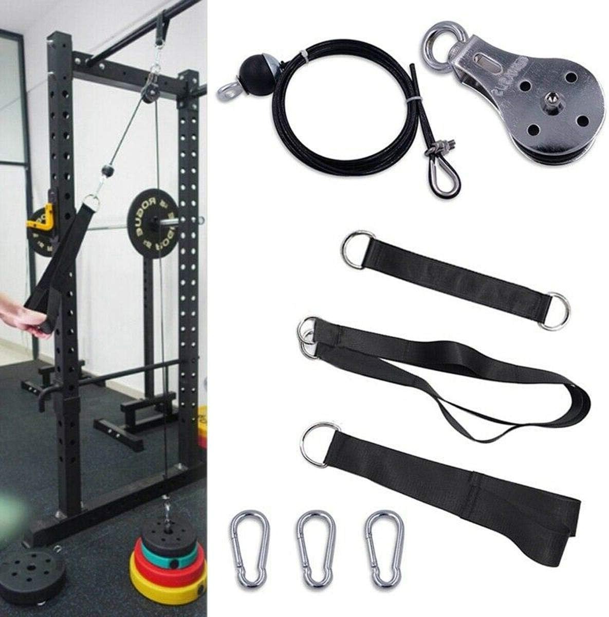 JBryant Katrol Fitness Gym DIY Pulley Cable Machine Arm Bicep 100kg - J3140