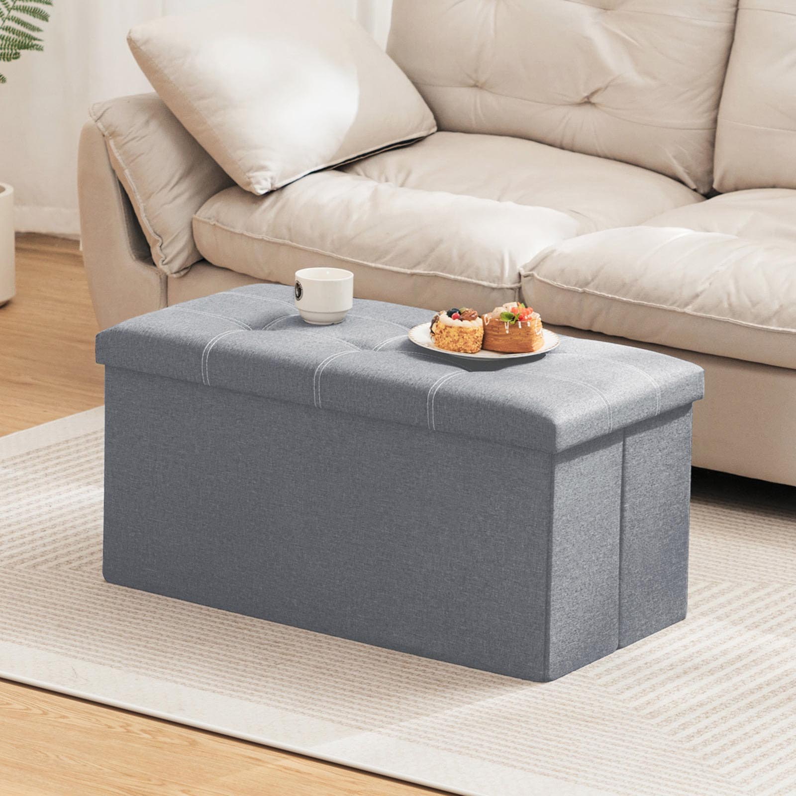 APRIL HOME Sofa Kotak Penyimpanan Storage Box Foldable 76x38x36.5cm - APH76