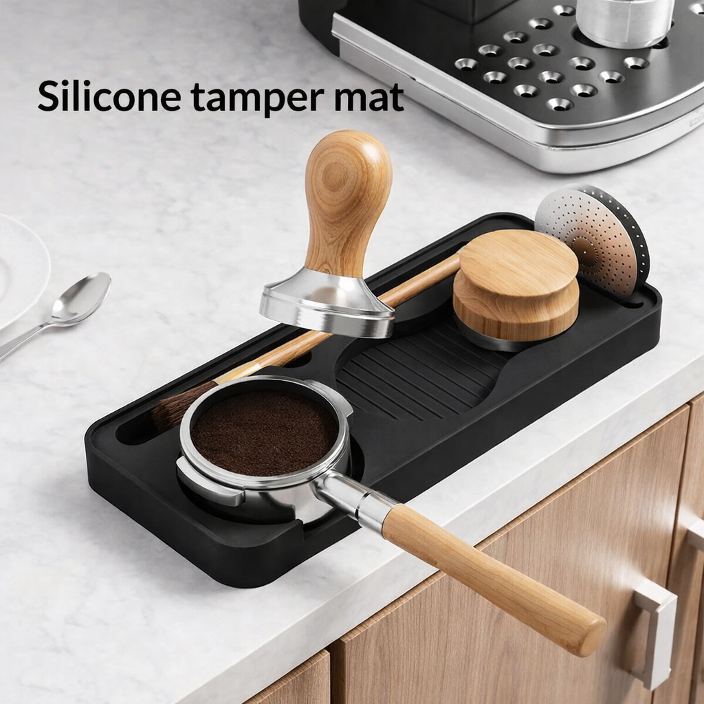 One Two Cups Wadah Alat Kopi Portafilter Tamper Mat Storage Silicone - BB-250