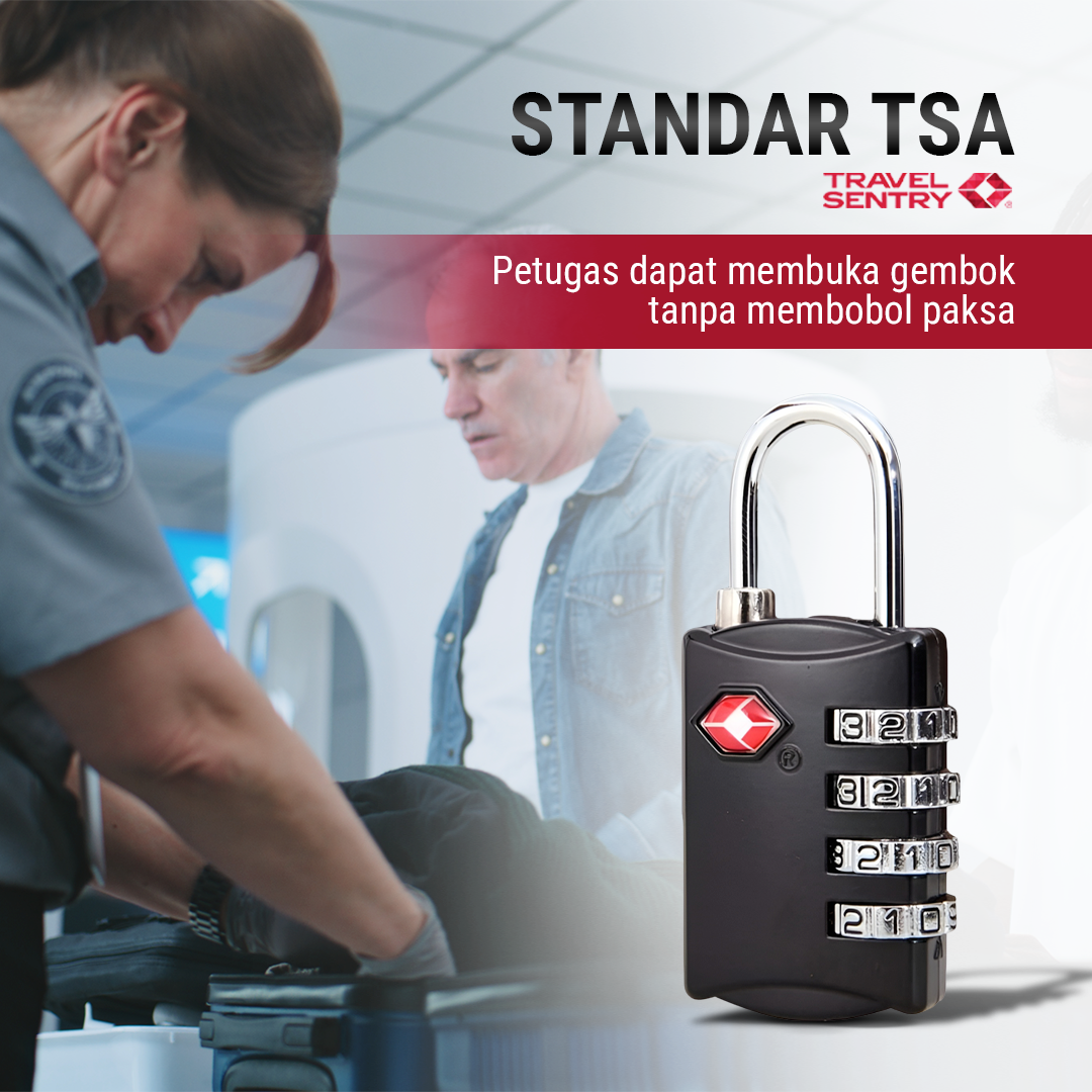 CJSJ YiF Gembok Koper Angka 4 Digit Password TSA Lock Suitcase Luggage - TSA309