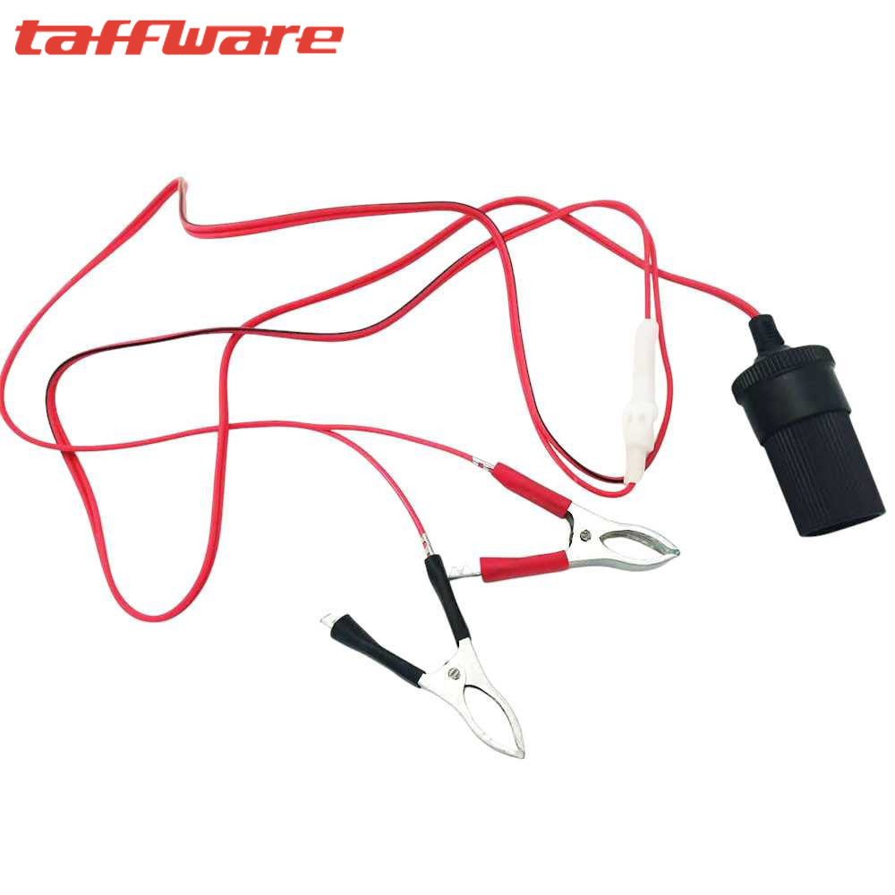 HYK DIY Terminal Clip On Aki Mobil Cigarette Plug 12V 1.5M - A3381