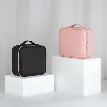 SNU Tas Organizer Make Up Kosmetik with Mirror and Light 26x23x12cm - F350