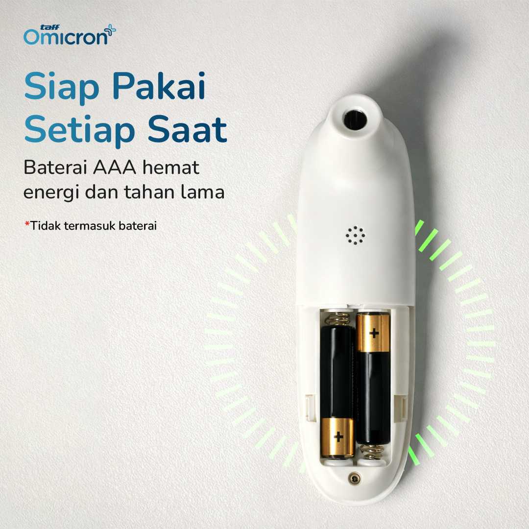TaffOmicron Termometer Suhu Badan Digital Thermogun Infrared Memory - F02 - Gambar 6