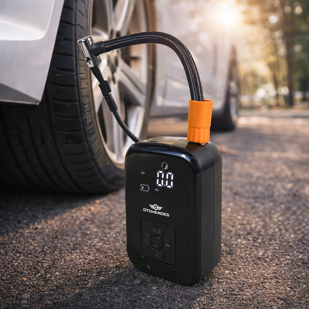 AmazeFan Pompa Ban Elektrik Digital Tire Inflator Rechargeable 150 PSI - WY-006