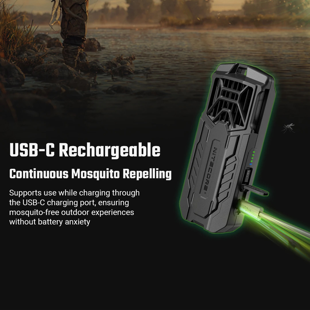 NITECORE Alat Pengusir Nyamuk Elektrik Mosquito Repeller 5200mAh - EMR16
