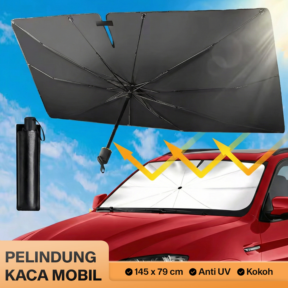 Tohuu Sun Shade Cover Kaca Mobil Pelindung Matahari UV 145x79cm - TH79