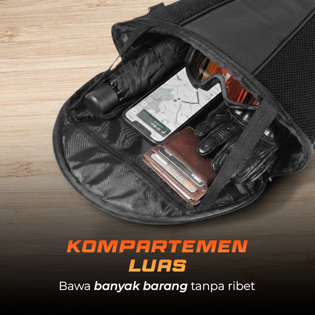 Tas Motor Touring Back Seat Tail Travel Storage Bag - 666789