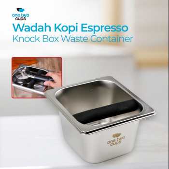 One Two Cups Wadah Ampas Kopi Espresso Knock Box Container - KB3