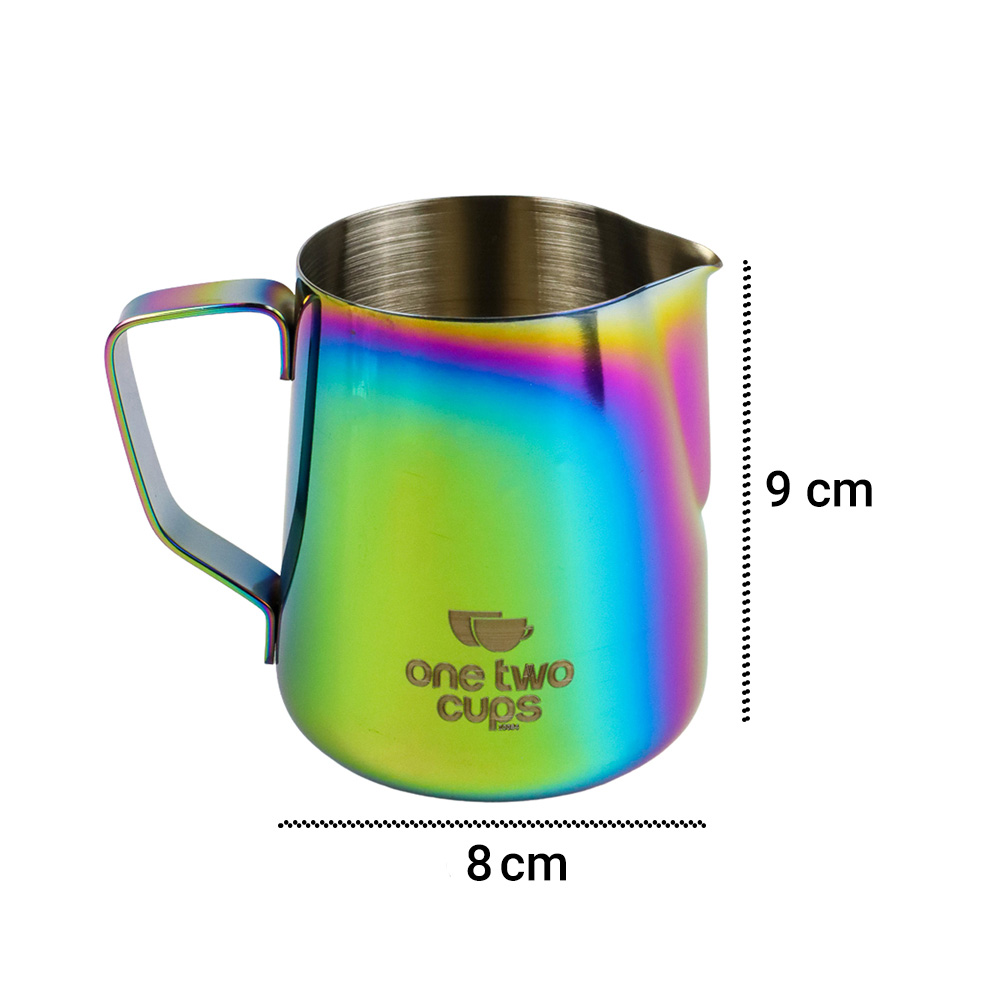 One Two Cups Milk Jug Pitcher Susu Latte Art Espresso Stainless Steel - 10084