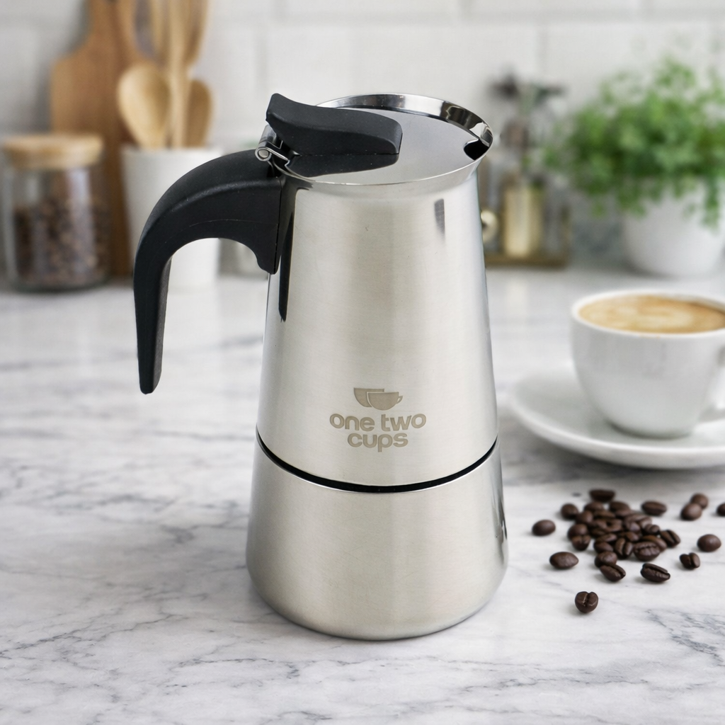 One Two Cups Moka Pot Espresso Coffee Maker Stovetop - Z21