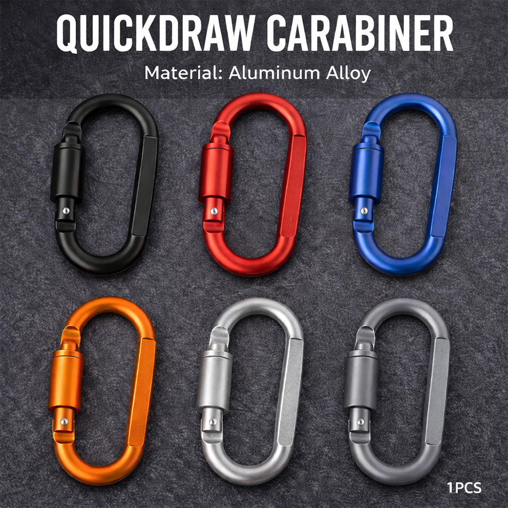 TaffSPORT Karabiner Gantungan Tas Outdoor Quickdraw Aluminium Alloy - AT76