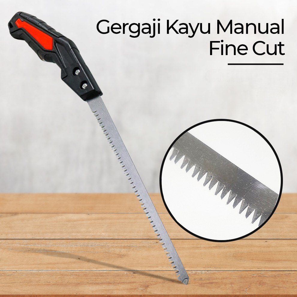 KNIFEZER Gergaji Kayu Tangan Manual Garden Saw Wood Fine Cut 21cm - 8102