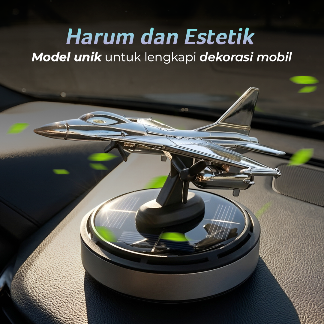 Tefanball Parfum Mobil Dashboard Pesawat Tenaga Surya Car Freshener - F16