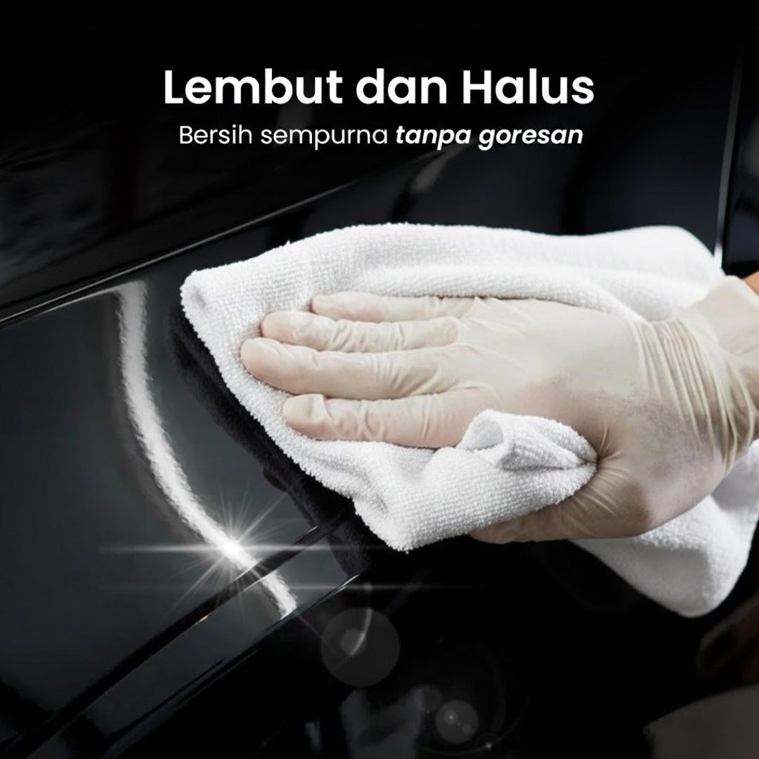 EACHGO Kain Lap Microfiber Pengering Mobil 24x24cm - H-40 - Gambar 4