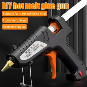 SEISSO Hot Melt Glue Gun Heating Tool Pistol Lem Tembak Panas 150W - QT-305