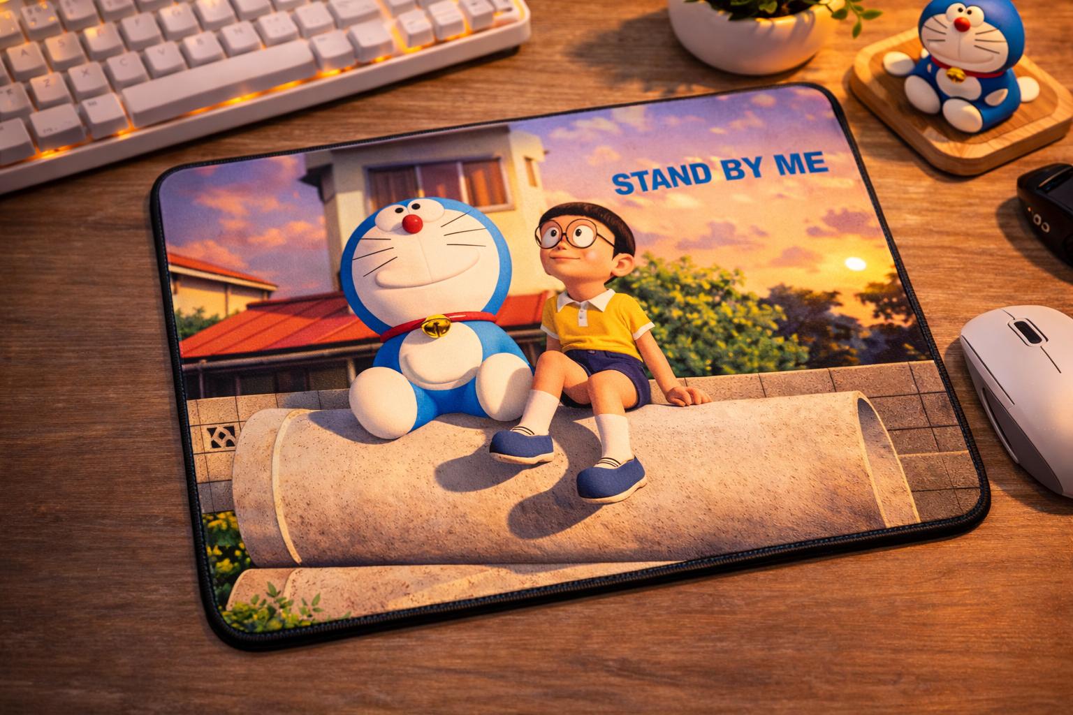 WESAPPA Mouse Pad XL Anti Slip Doraemon Desk Mat 800x400x2mm - WS151