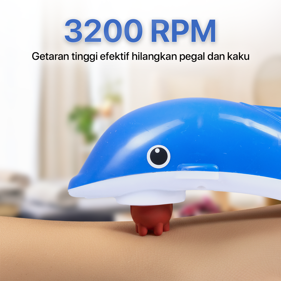 Qingfeng Alat Pijat Elektrik Dolphin Massager Shoulder Vibration USB - HK668
