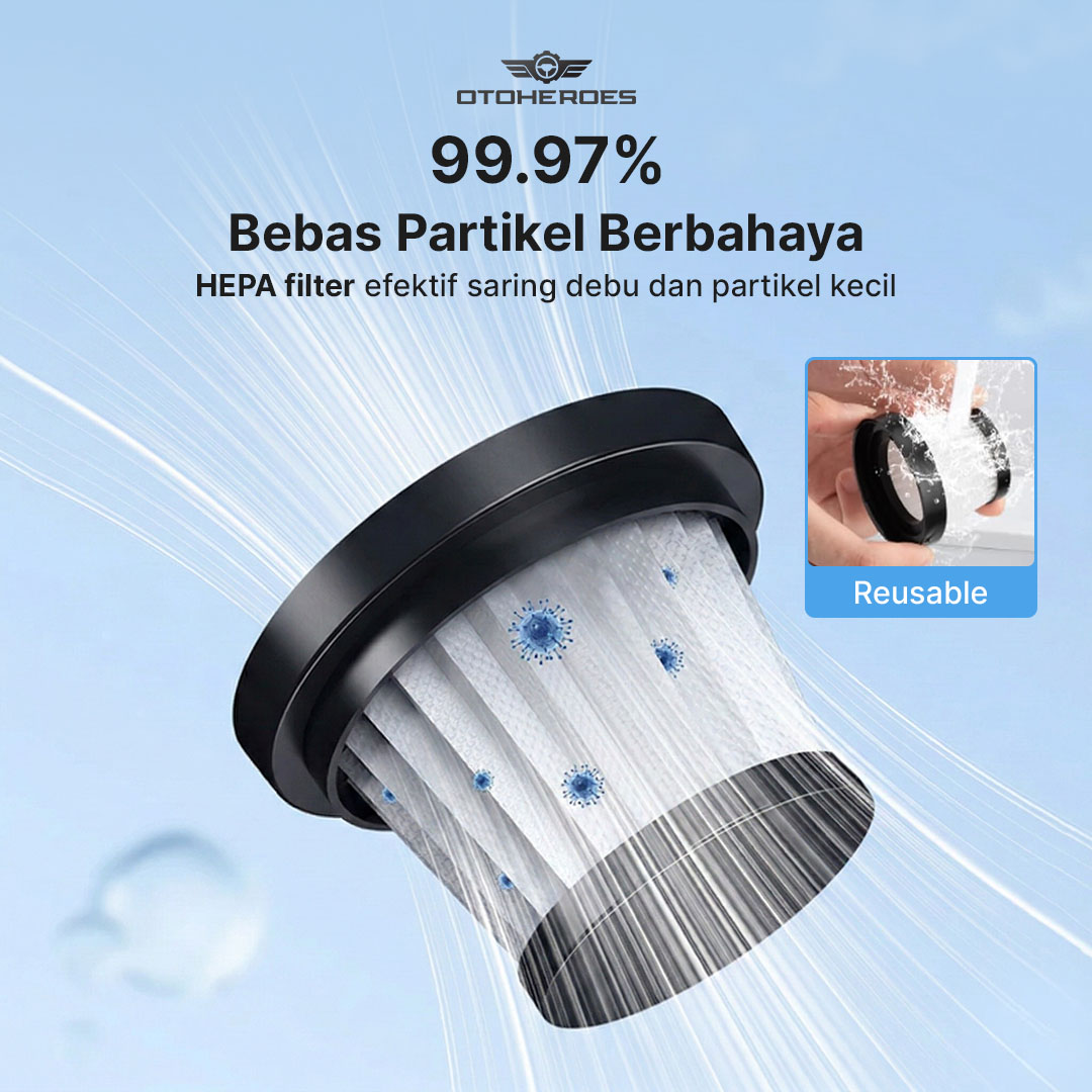 OTOHEROES Handheld Vacuum Cleaner Penyedot Debu Mobil 12V 120W 5.5KPA - CVC100