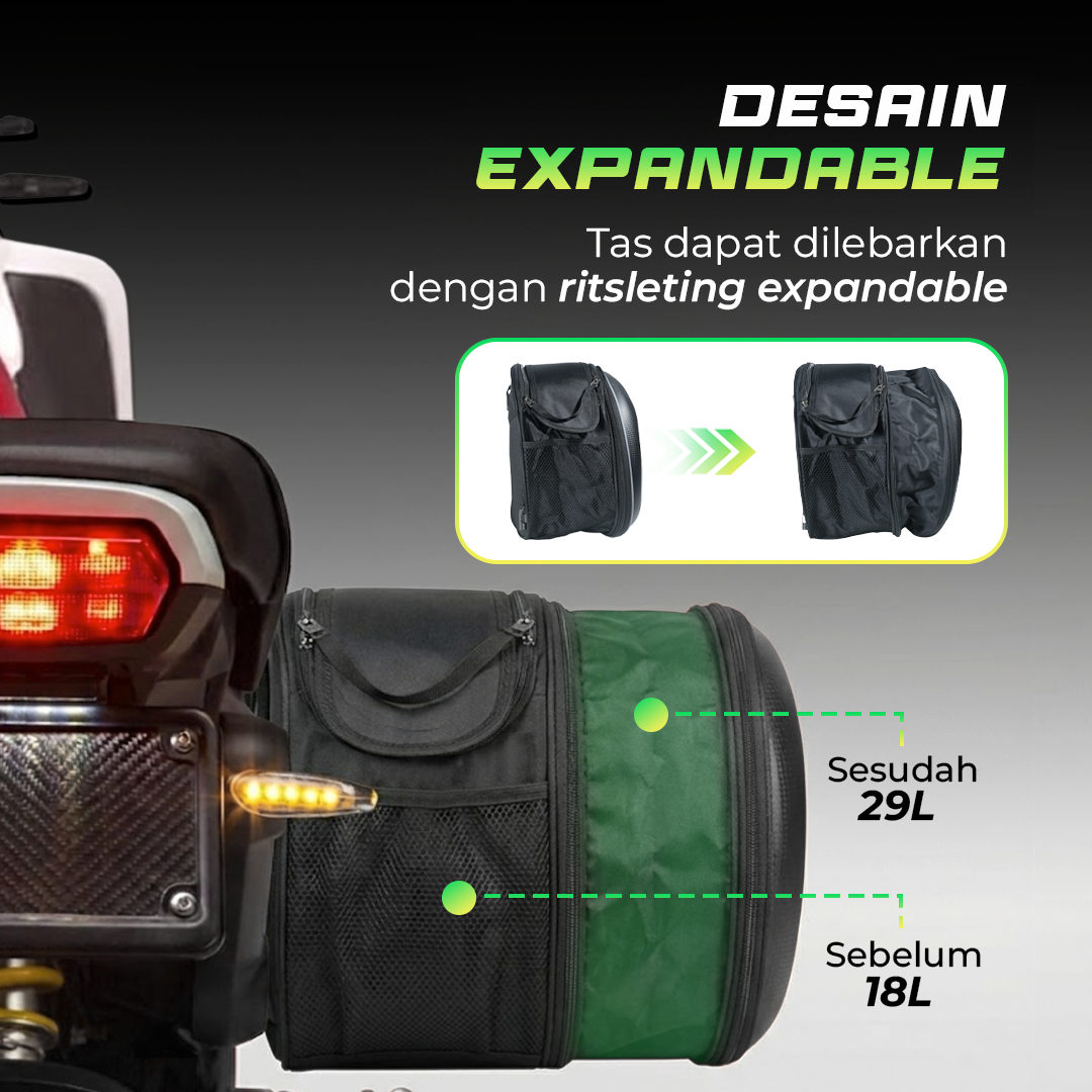 SHOPRIME Tas Motor Touring Samping Anti Air Side Saddle Bag - SH58L