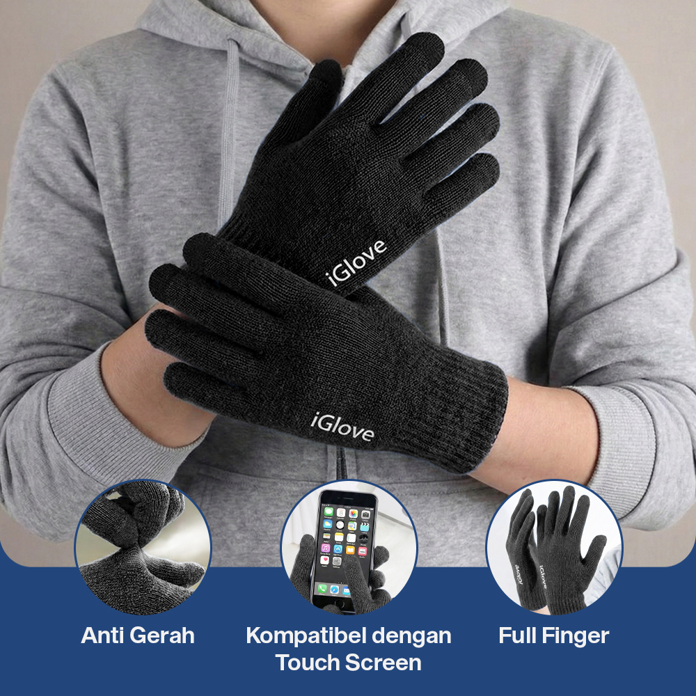 iGlove Sarung Tangan Motor Touch Screen untuk Smartphone dan Tablet