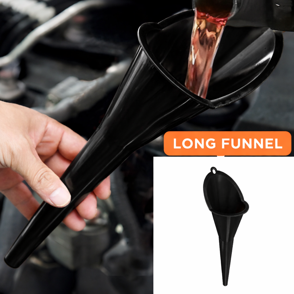 Carzkool Nozzle Corong Air Minyak Bensin Long Mouth Funnel - XMO755