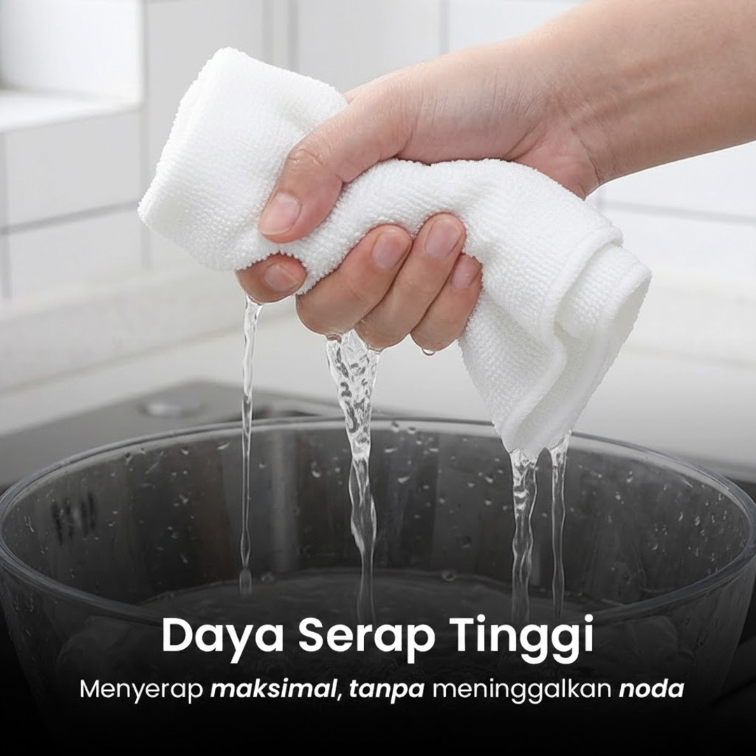 EACHGO Kain Lap Microfiber Pengering Mobil 24x24cm - H-40 - Gambar 3