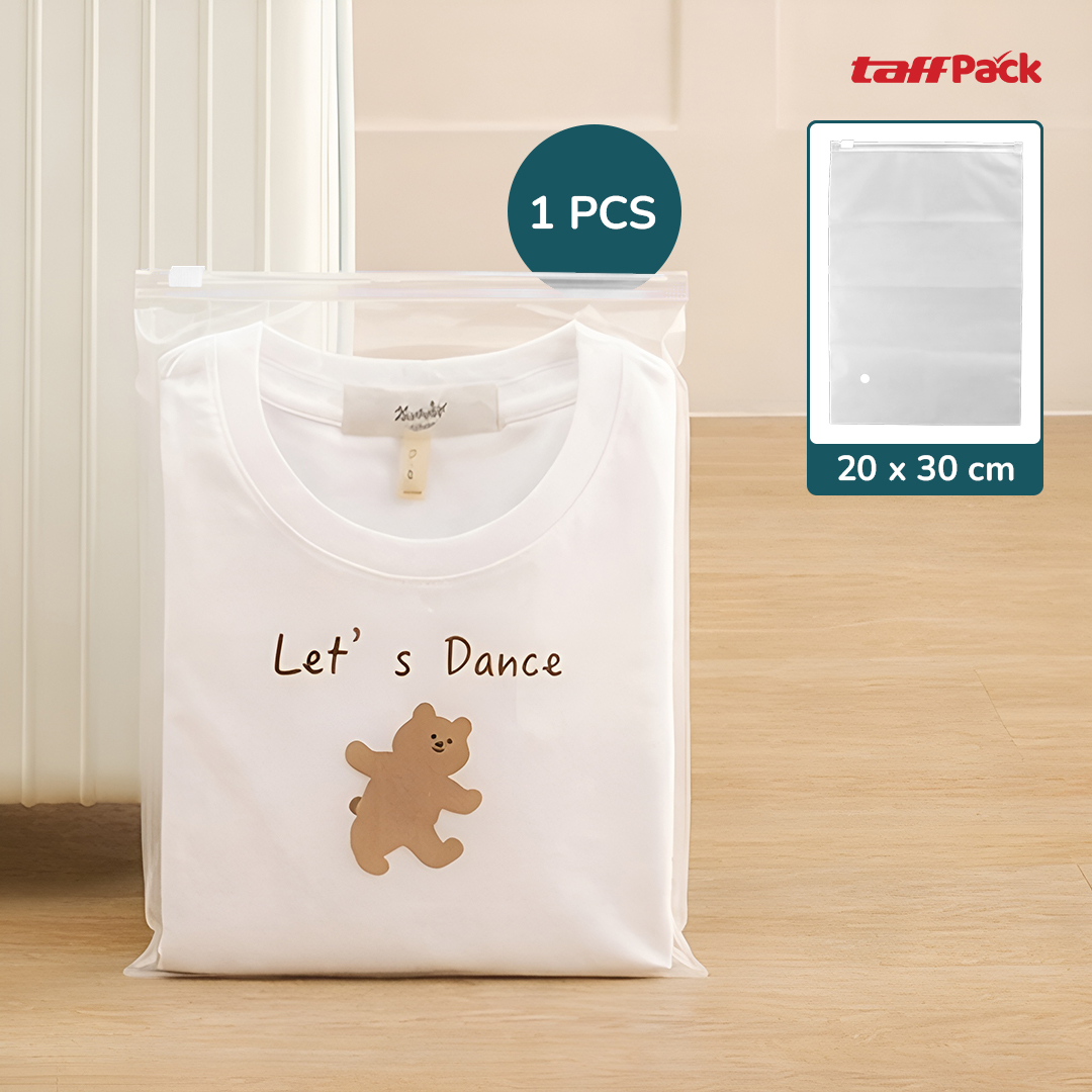 TaffPACK Kantung Plastik PVC Pouch Zipper Organizer Travel - LIN3S