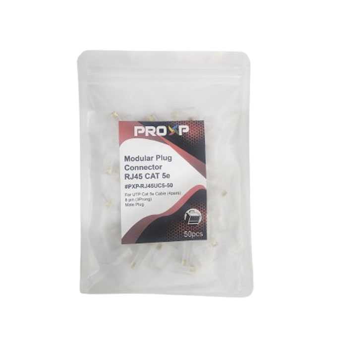 Jual PROXP Modular Plug Connector RJ45 Cat 5e 50 Pcs 100 Pcs